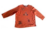 White Stag Vintage y2k  Orange Graphic Appliqué Halloween Sweater 🔥