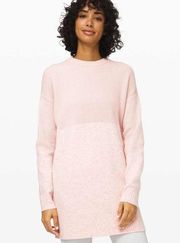 Lululemon Restful Intention Sweater Pink Bliss / Heathered Pink Bliss size XS