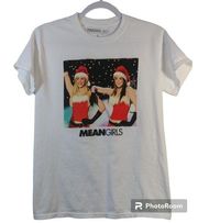 Mean Girls Regina & Cady White Short Sleeve Crew Neck Cotton Tee Size Small