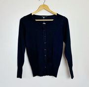 Black  Crewneck Cardigan Size S NWT