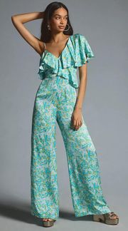 Corey Lynn Calter Ruffle Wide-Leg Jumpsuit Statement Piece XL NWT