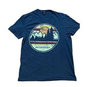 Breckenridge Colorado navy blue graphic tourist tee shirt sz S