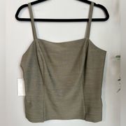 NWT Doncaster Sleeveless Tank Top Zipper Side size 10