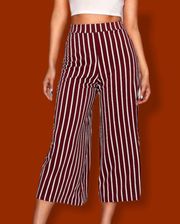 Stripe Culotte Pants