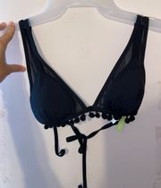 Black Mesh Bikini Top