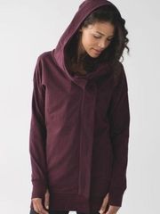 Lululemon  Wrap Up full zip jacket Heathered Bordeaux Drama purple size small 6