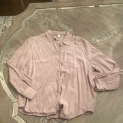 Old Navy Light Pink Button Up size S