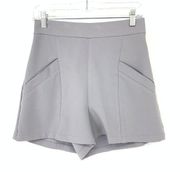 BB Dakota Shorts Women's Size 4 High-Rise Slash Pockets Gray