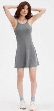 Girlfriend collective Naomi tennis dress in gravel heather nwt $88 size XS