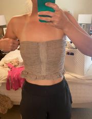 Cropped Strapless Top