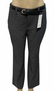 Charter Club Belted Trouser Pants Charcoal Gray 4