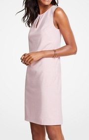 NWOT Light Pink Sleeveless Split V Neck Sheath Dress  Size 2 New