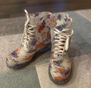 Floral Combat Rain Boots 