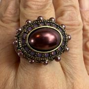 Heidi Daus Vintage Rhapsody Statement ring - size 10