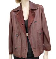 LOEWE Reversible Peacoat Suede Soft Leather Jacket M/L