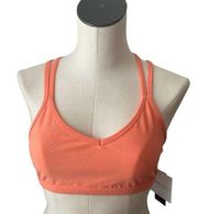 Beyond Yoga Double Back Alloy Speckled
Bra Orange Blossom Obird NEW Size Large