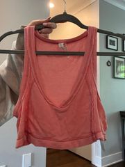 Pink Waffle Knit Tank Top