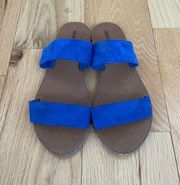 Merona Blue Sandals Size 6 1/2