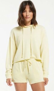 Gia Washed Hoodie in Key Lime