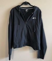 Nike Women’s Black Zip Up Boxy Hoodie XL