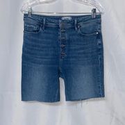 Bermuda shorts denim jean Cindy shorts medium wash size 30 spring summer