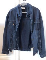 Black denim jacket