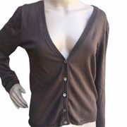 Soft brown allen allen cardigan