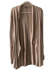 BKE Buckle Womens Size XL Beige Open Front Duster Cardigan