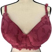 Adrienne Vittadini Studio everyday lace bra AV5343 mauve NWT size 42D