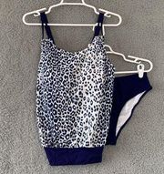 Women's Beachsissi Large Animal Print 2 Piece Swimsuit