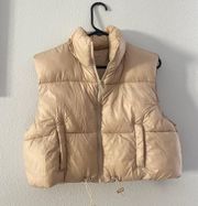 Beige Puffer Vest