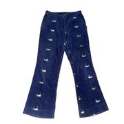 Lilly Pulitzer navy whale print corduroy pants