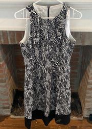 Van Heusen Size 8 Black & White Dress Like New