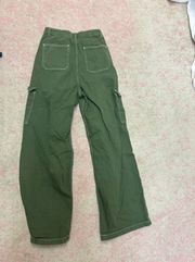 Green Cargo Jeans