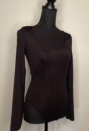 Black bodysuit TopShop Top Longsleeve Size 6