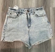 Distressed Denim Shorts