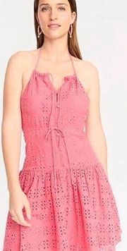 J. Crew NWT Anguilla mini halter dress in eyelet size 4