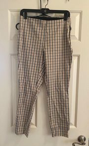 Plaid Cropped Pants