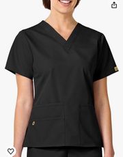 Black scrub top