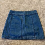 Free people denim skirt