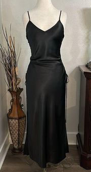2002 Victoria’s Secret Long Black Vintage Slip Dress Size Medium.