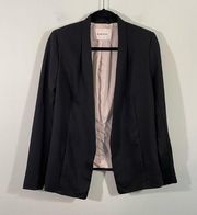 Babaton Aritzia Women's Black Open Front Structured Keith Blazer Size 10