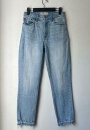 Abercrombie & Fitch Curve Love The Mom High Rise Medium Wash Jeans 0 / 25"