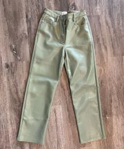 Mélina Matcha Leather Pants