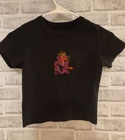 PacSun Cropped Dragon Tee