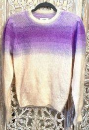 Designer Isabel Marant étoile mohair wool purple ombré sweater size 38