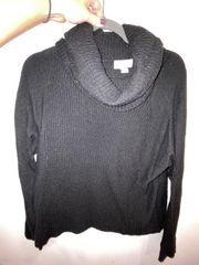 Black Cowl Neck Sweater