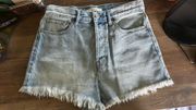 Light-wash Jean Shorts