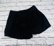 Ann Taylor Shorts Women's Size 0 Black Linen Blend High Rise Belted Waist