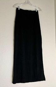 Peruvian Connection Long Pima  Cotton blend  Black Long Skirt Women Size S